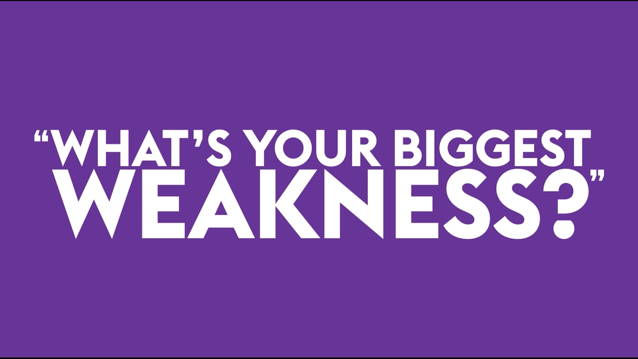good examples of weaknesses