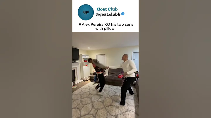 Alex Pereira Knocks Out His Kids in Pillow Fight