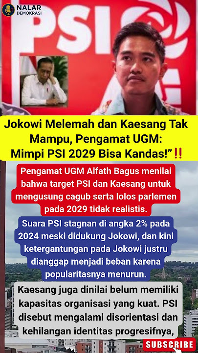 Jokowi Melemah Mimpi PSI 2029 Bisa Kandas⁉️#prabowo #jokowi #shorts #fyp #short #viral #trending