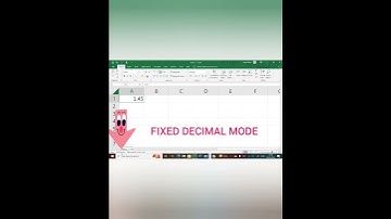 HOW TO RESOLVE FIXED DECIMAL IN EXCEL
