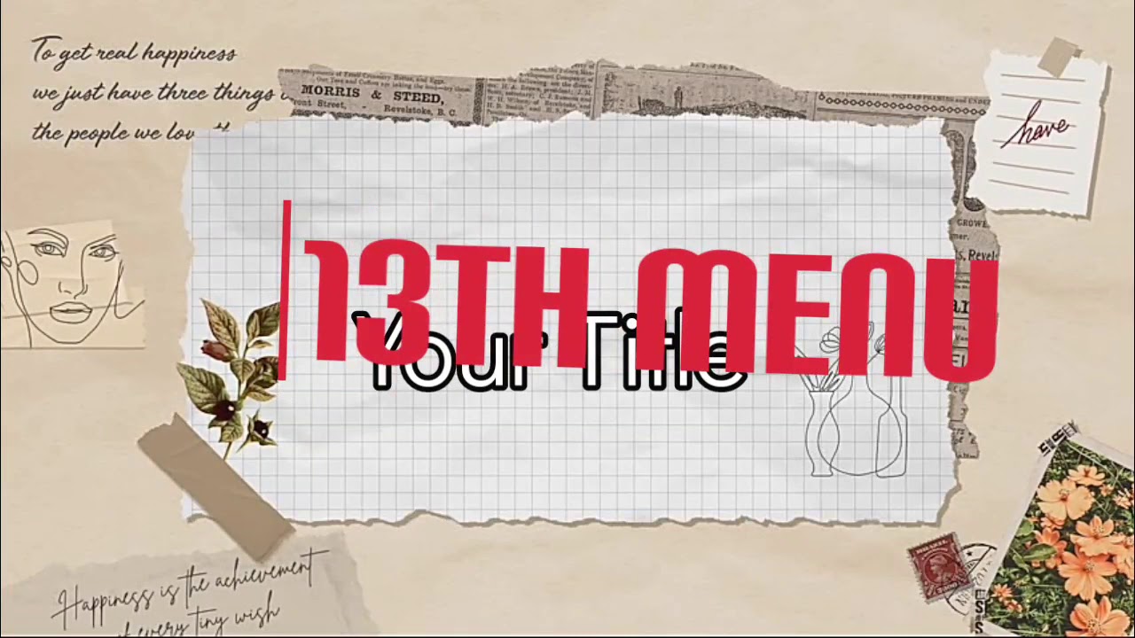 13th Menu - YouTube