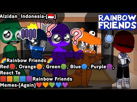 🌈Rainbow Friends Reacts🌈🔴Red 🔵Blue 🟢Green 🟡Yellow 🟣Purple 🟠Orange!, Gacha Club