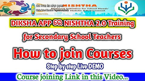 How to join Course in NISHTHA 2.0 for Secondary School Teachers on DIKSHA App