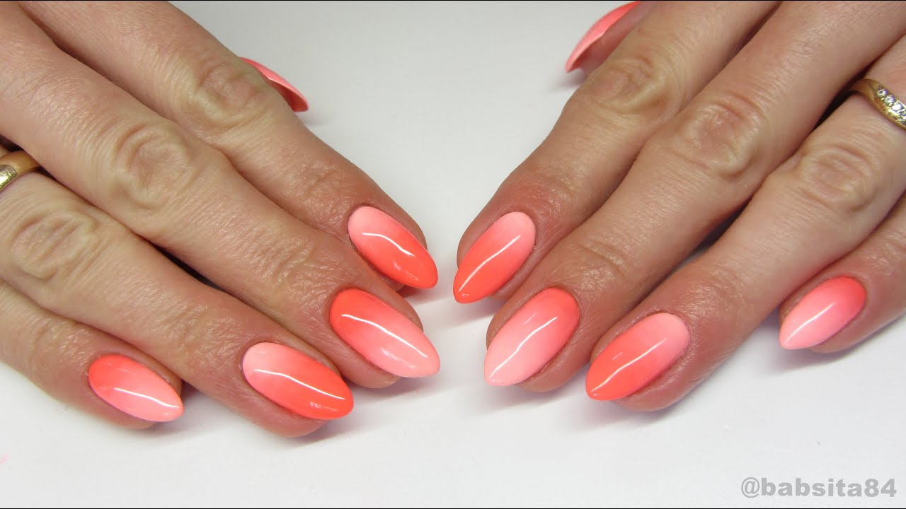 Neon Gradient Nails - NeoNail -Playa Bonita & Lotus Flower- jak cieniować za pomocą pędzelka
