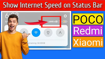 How To Enable Internet Speed Meter On notification Bar in Poco, Redmi and Xiaomi Mobiles ||