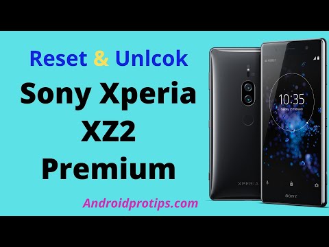 How To Reset Unlock Sony Xperia Xz2 Premium Youtube