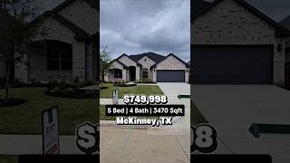 3.99% fixed + outdoor fireplace! McKinney 5bed flex space 3,470 sqft. #newhome #realestate