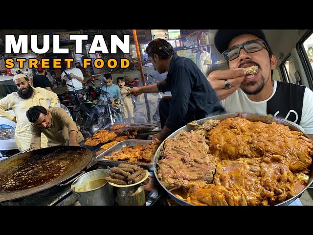 Street Food MUTTON CHAMP - Unique 7 Types Of Puri u0026 Pulao In Multan, Pakistan class=