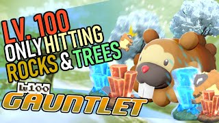 608 - Training a Pokemon to Lv. 100 ONLY hitting rocks and trees! The Lv. 100 Gauntlet