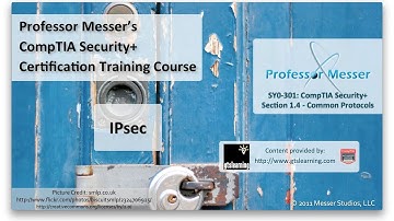 Understanding IPsec - CompTIA Security+ SY0-301: 1.4