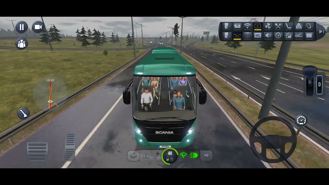 Most Luxury Scania Touring HD Bus Gameplay 🔥 | Bus Simulator Ultimate #gameplay 