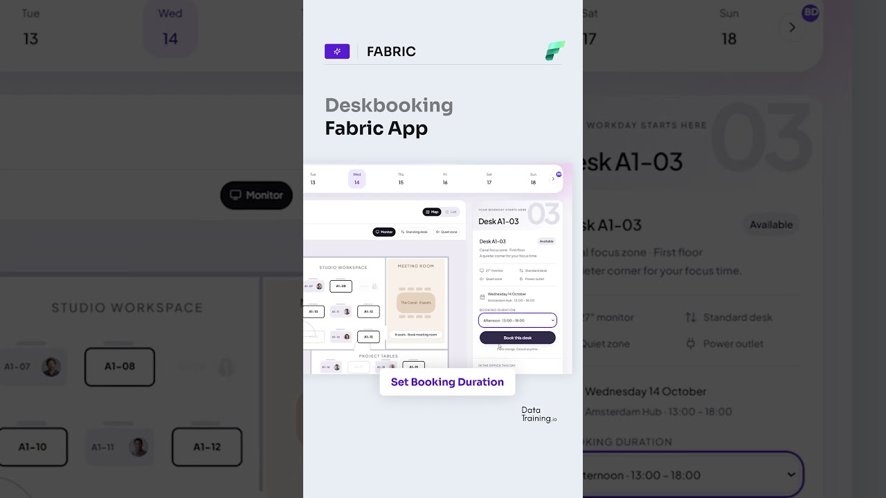Microsoft Fabric: bouw je eigen app met Desk Booking voorbeeld