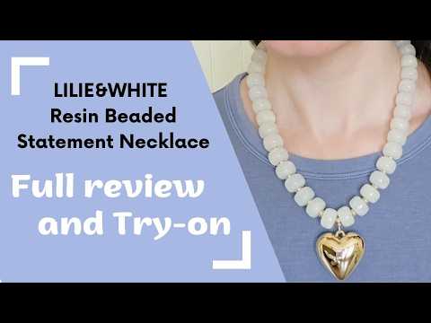 LILIE &WHITE Resin Beaded Chunky Necklace | A fun statement piece to elevate your outfit