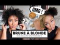 JE PASSE DE BRUNE À BLONDE SOLO ET VOICI LE RÉSULTAT 😱 l HONEYSHAY