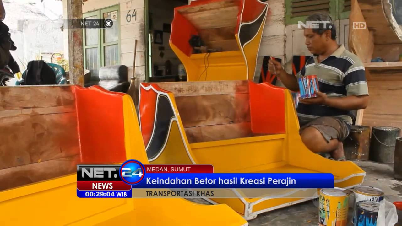 NET24 Pembuatan Becak Motor Di Medan YouTube