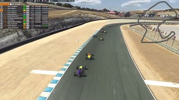 iRacing™ Formula Vee at Laguna Seca - LAP 1 CHAOS