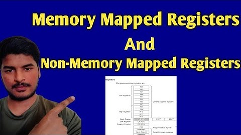 Memory Mapped Registers and Non Memory Mapped Registers #armcortex