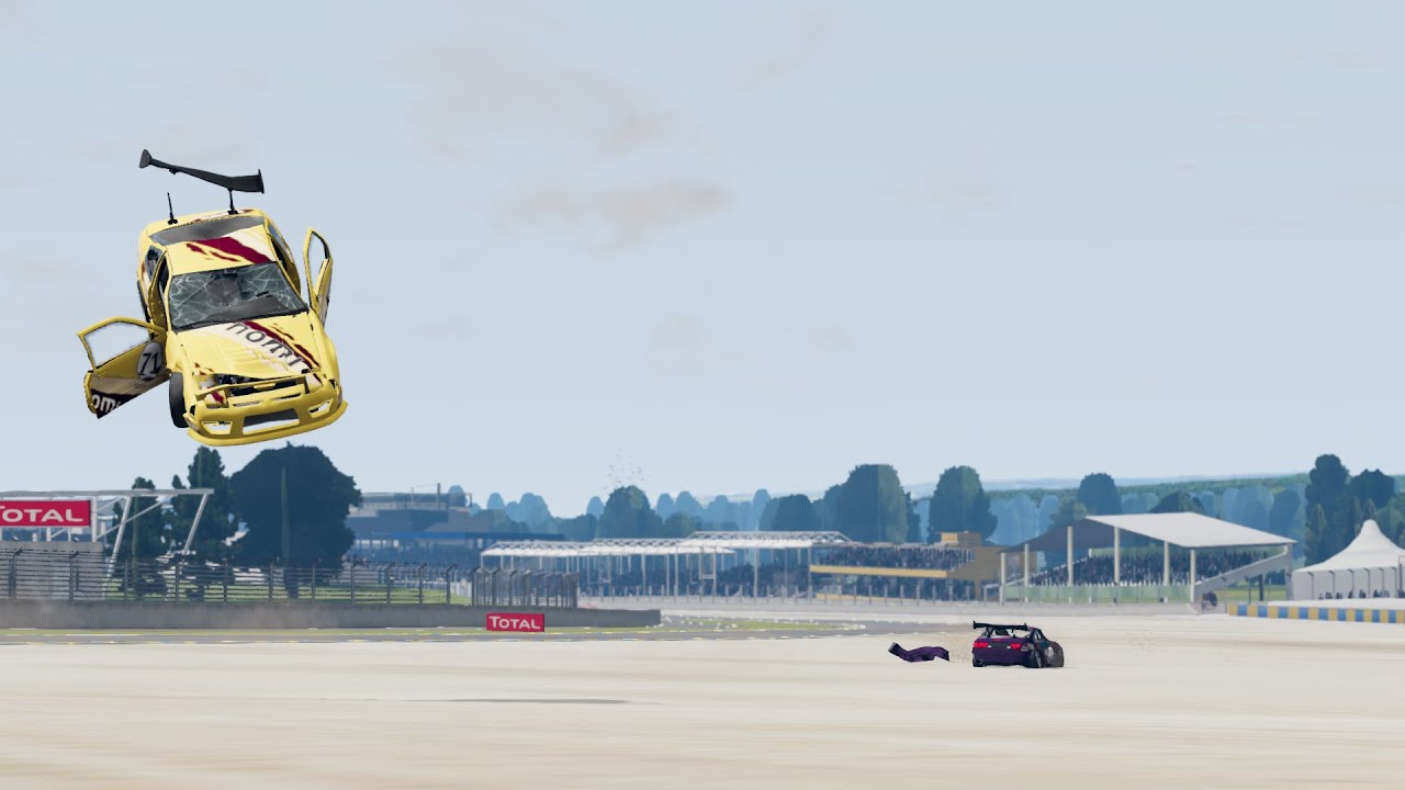 Racing Crashes [REALISTIC] (#2) [BeamNG Drive] - YouTube