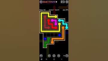 How To Solve Flow Free Amoeba Pack Level 19 8x10 Board Walk Through Solution Walkthrough