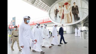 حمدان بن محمد يتفقد استعدادات عودة السياحة في مطار دبي الدولي