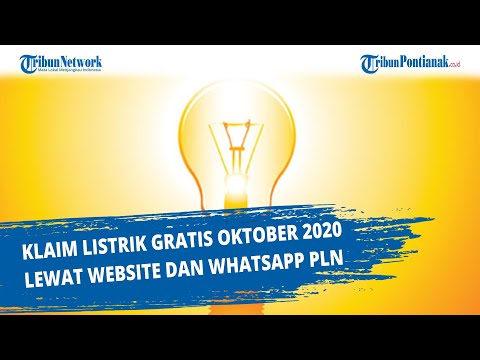 Klaim Listrik Gratis Oktober 2020 Lewat Website dan WhatsApp PLN