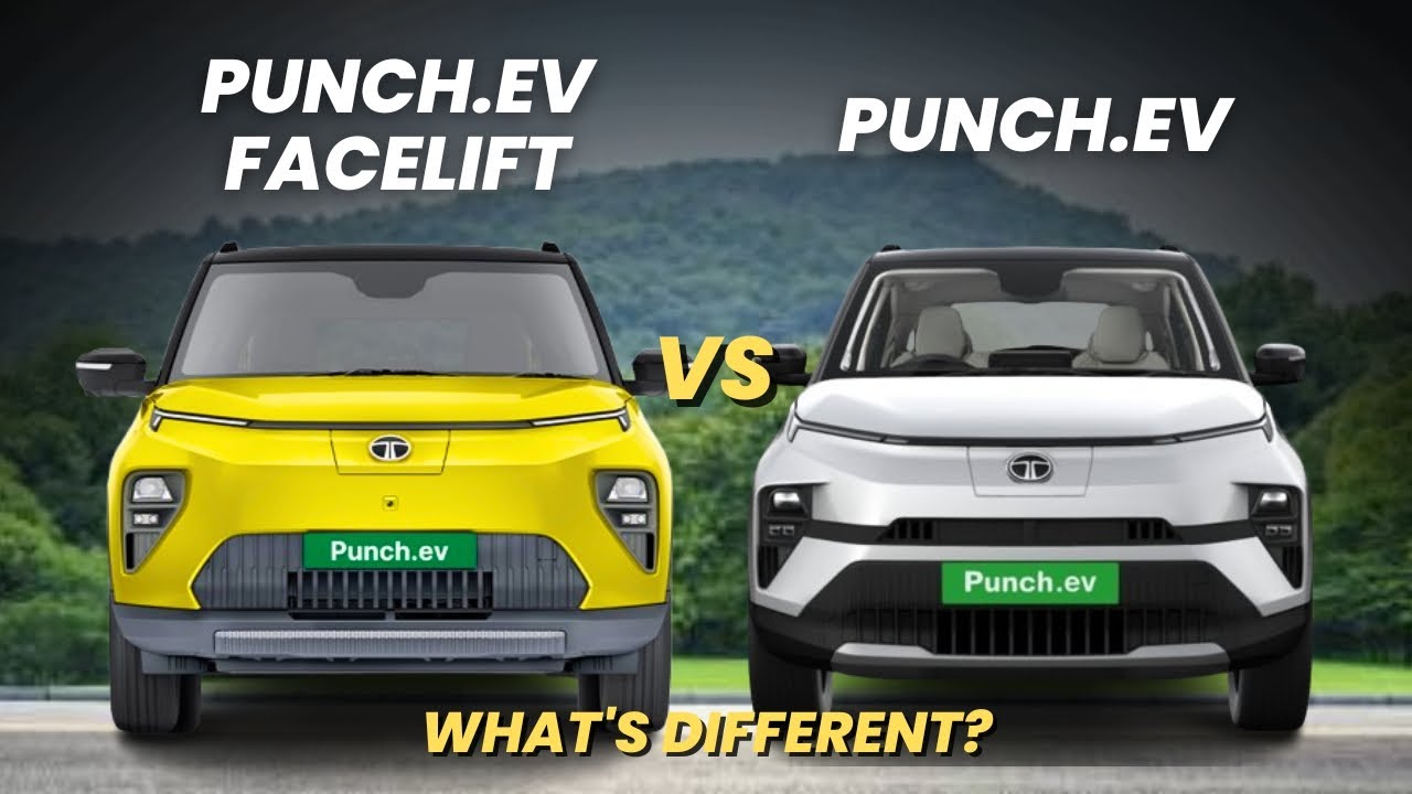 Tata Punch EV Facelift 2026 vs Tata Punch EV | What's Different? |Punch ev facelift 2026 vs punch ev