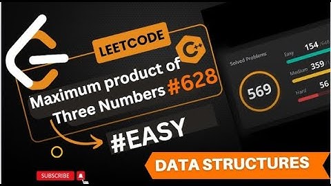 LeetCode #628 | Maximum Product of Three Numbers | Efficient Solution | Problem Solving | LVS Logics