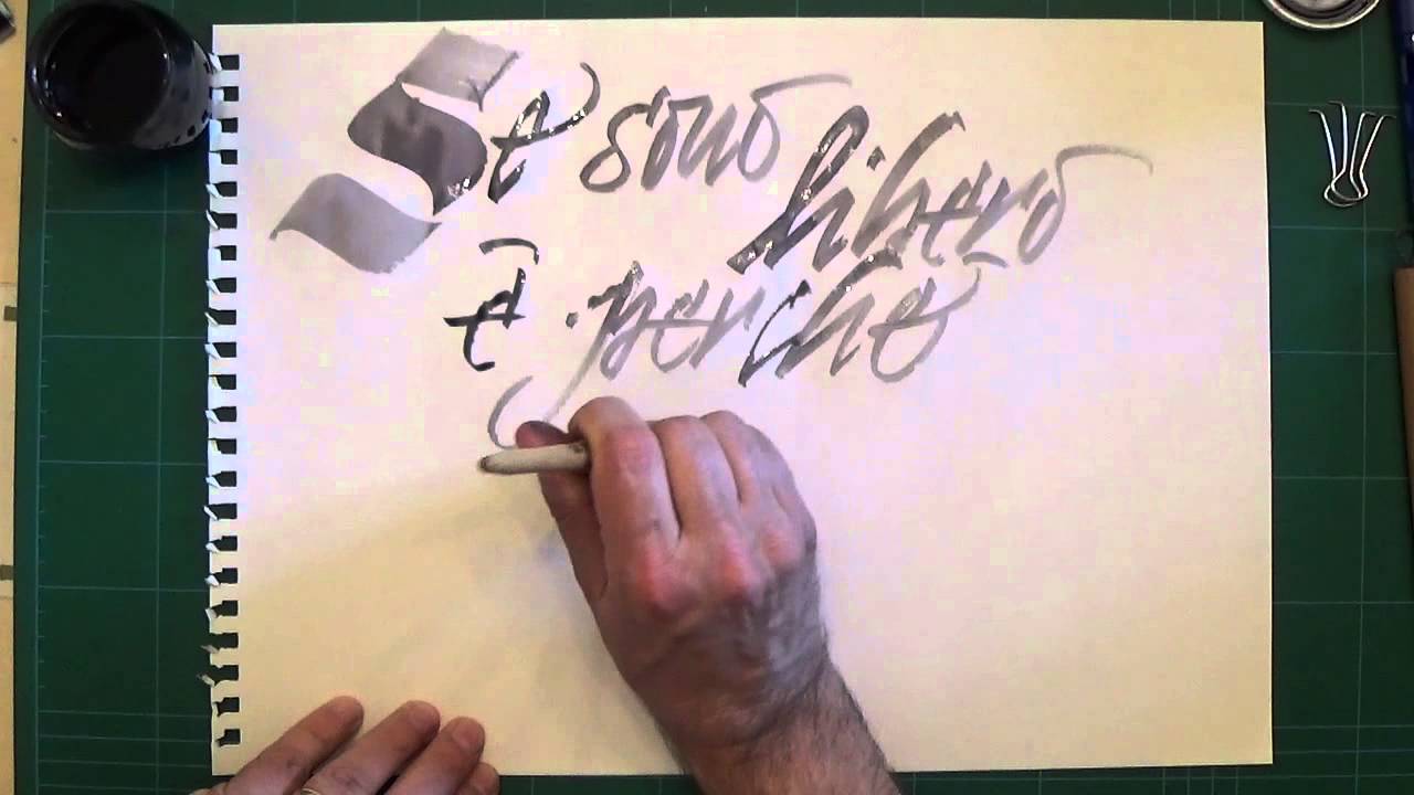 Calligrafia gestuale con una Clip pen