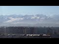 [4K] Short video from the balcony of 41a Manas Avenue, Bishkek, Kyrgyzstan 2021. Ala-Too Mountains.