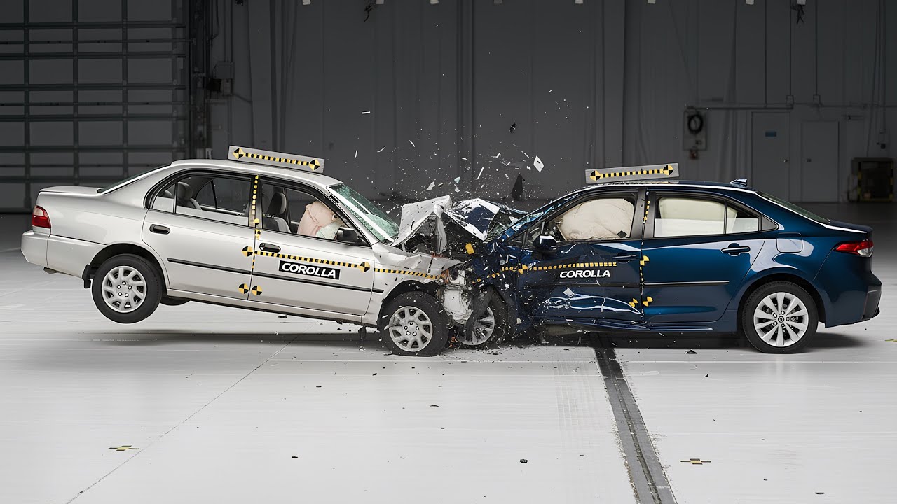 КРАШ-ТЕСТ СТАРЫХ И НОВЫХ АВТОМОБИЛЕЙ | Узнайте об эволюции безопасности