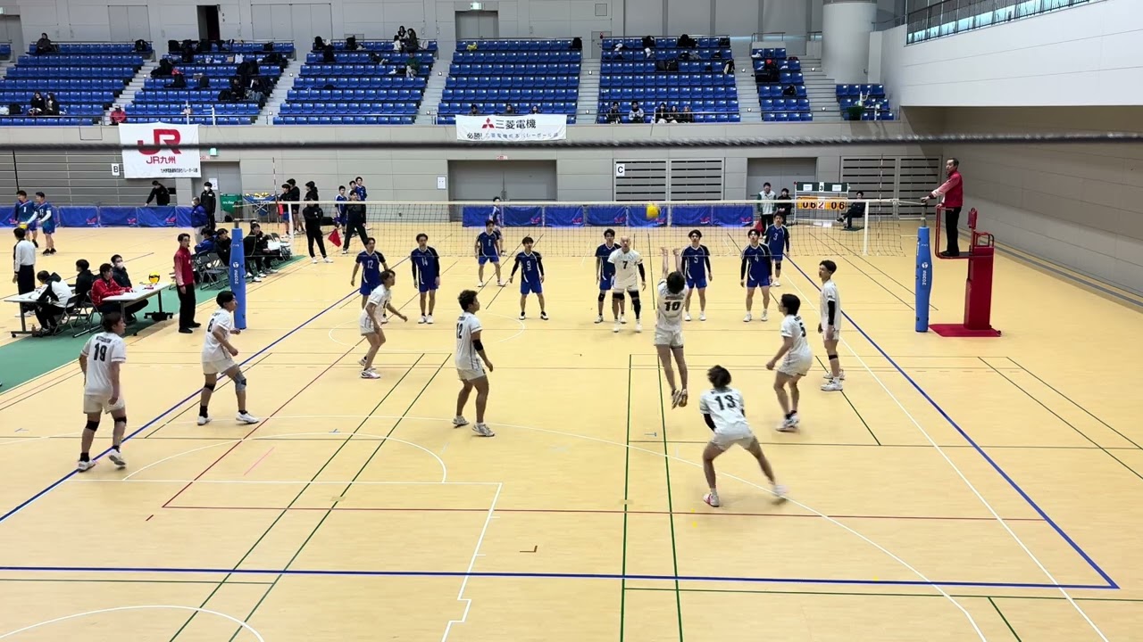 2026.3.7 九州実業団　九電鹿児島vs三菱電機熊本　2セット目