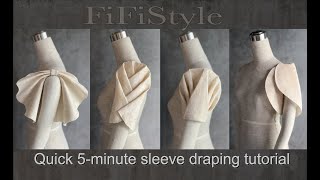 FiFi Style : Draping  Multiple sleeve styles with just one round piece of fabric