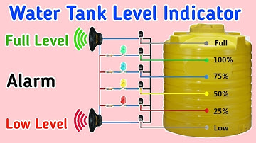 How to make LOW Level and FULL Level Alarm with Level Indicator || homemade water level alarm