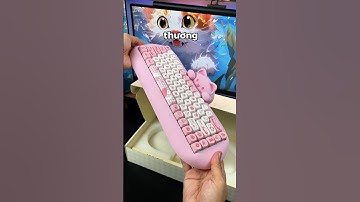 Bàn phím cơ mèo méo meo mèo meo cute - Yunzii C68 #ghiendaphop #shorts