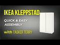 IKEA KLEPPSTAD Wardrobe with sliding doors Assembly Guide (2026) | Step-by-Step with Tasker Terry