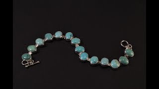 Making A Turquoise Line Bracelet