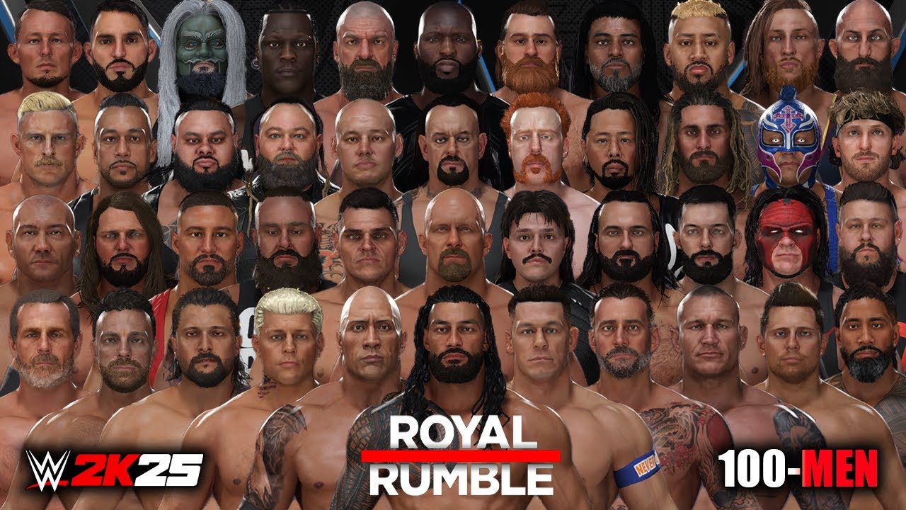 100 Man Royal Rumble Match! - WWE 2K25.