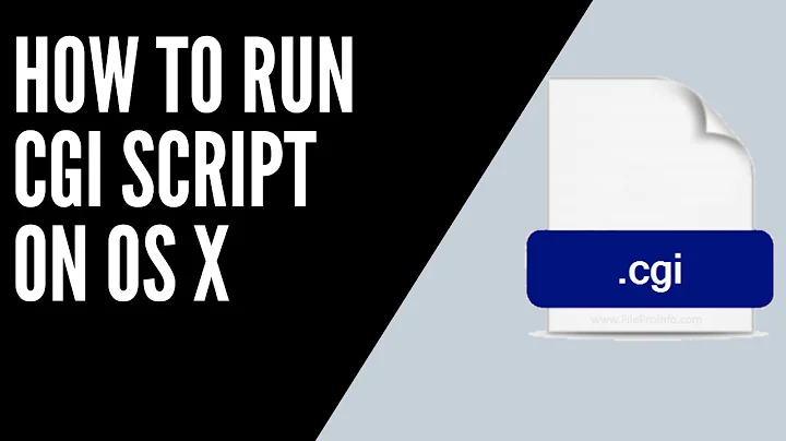 how to run  cgi scripts on apache  os x