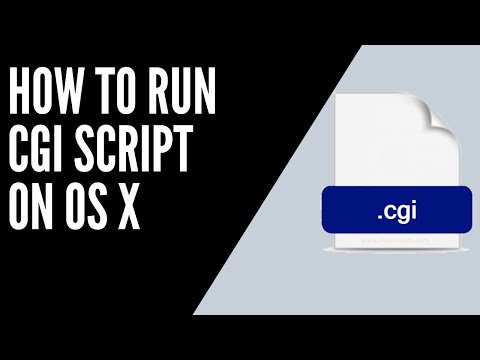 how to run  cgi scripts on apache  os x