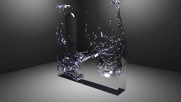 Blender Fluid Simulation - Res 200 - Inflow