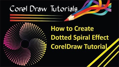 How to Create Dotted Spiral Effect | CorelDraw Tutorial