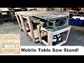 Mobile Table Saw Cart