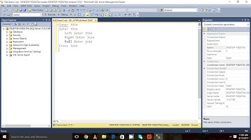 SQL Server joins  :- Inner join,Left join,Right join ,full outer join and cross join
