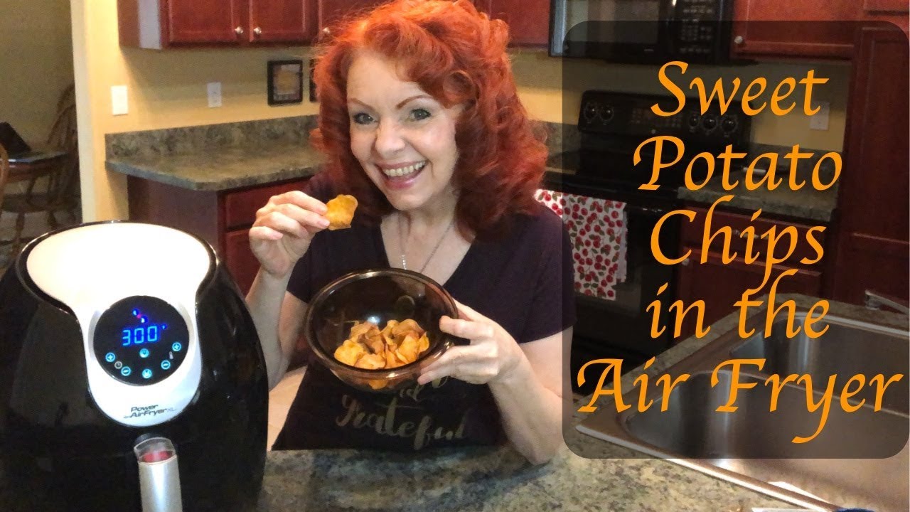 Air Fryer Sweet Potato Chips YouTube