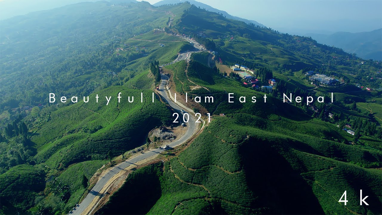 𝐈𝐋𝐀𝐌 Beautiful East Nepal || Drone [4K] Free Footage || Scene -1