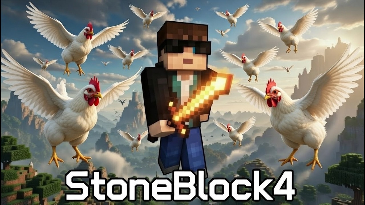 СТРИМ МАЙНКРАФТ StoneBlock4