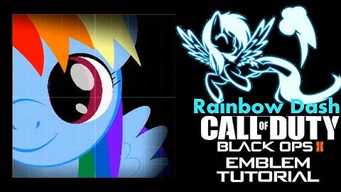 Rainbow Dash emblem tutorial on Black ops 2