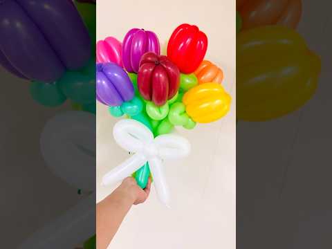 10 Color Tulips For Patients At The Hospital バルーンアートかねさん