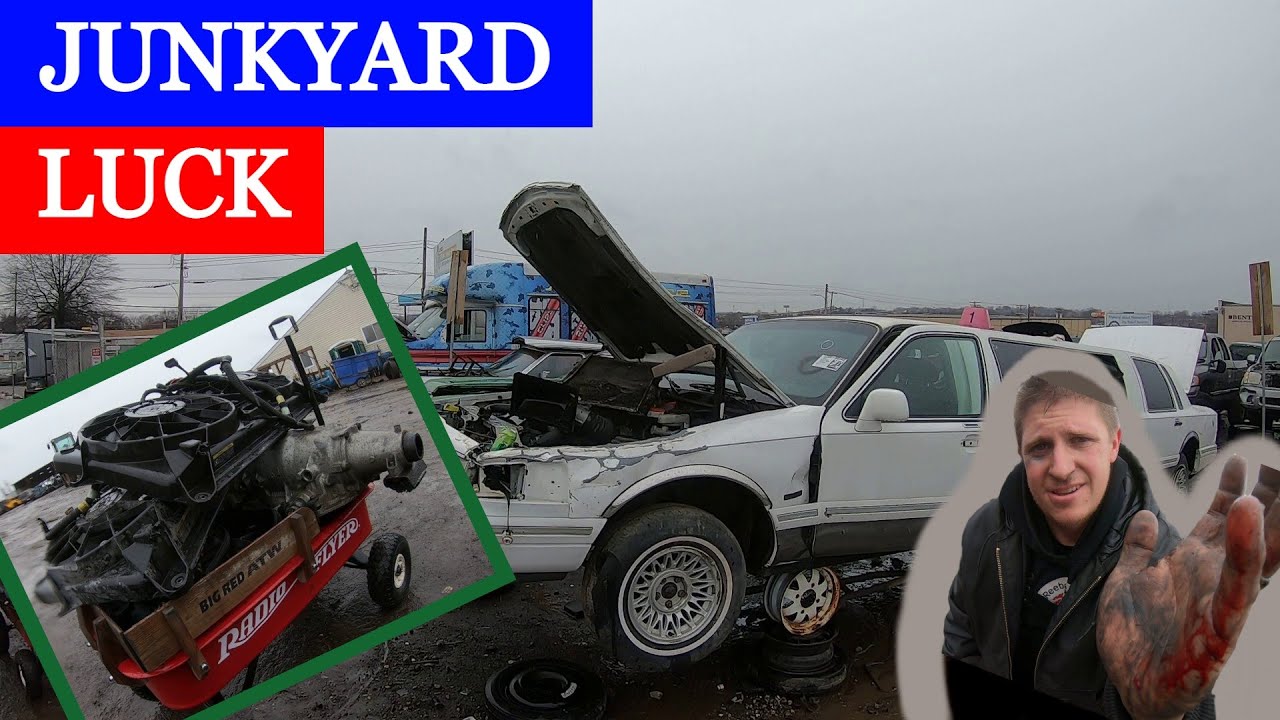 WINTER STORM junkyard hunt!! NEW YARD, some WINS, some FAILS. YouTube