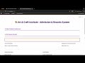 Automated Admission & Certificate System for Art Institutes